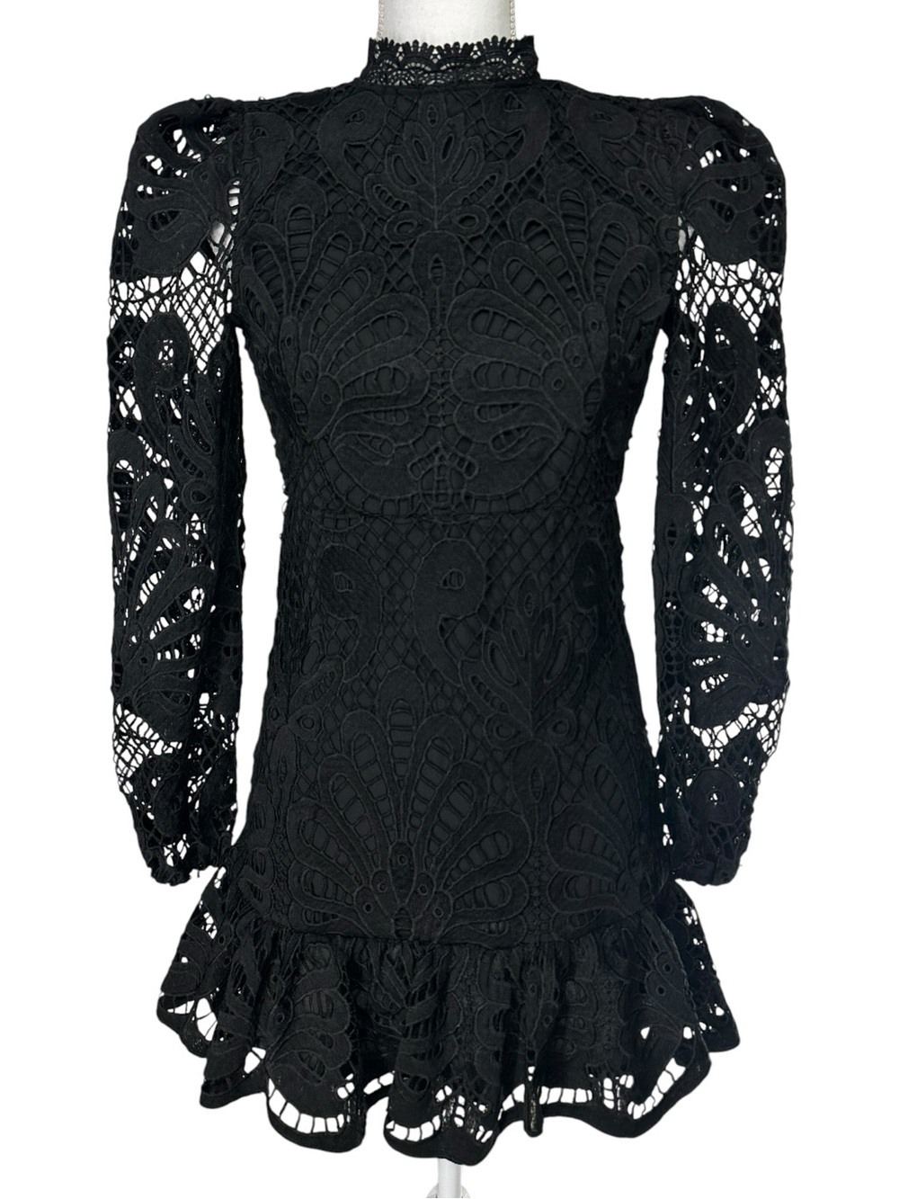 FRANCESCAS / Black Structured Lace Dress / XS New With Tag Whimsigoth Fairycore